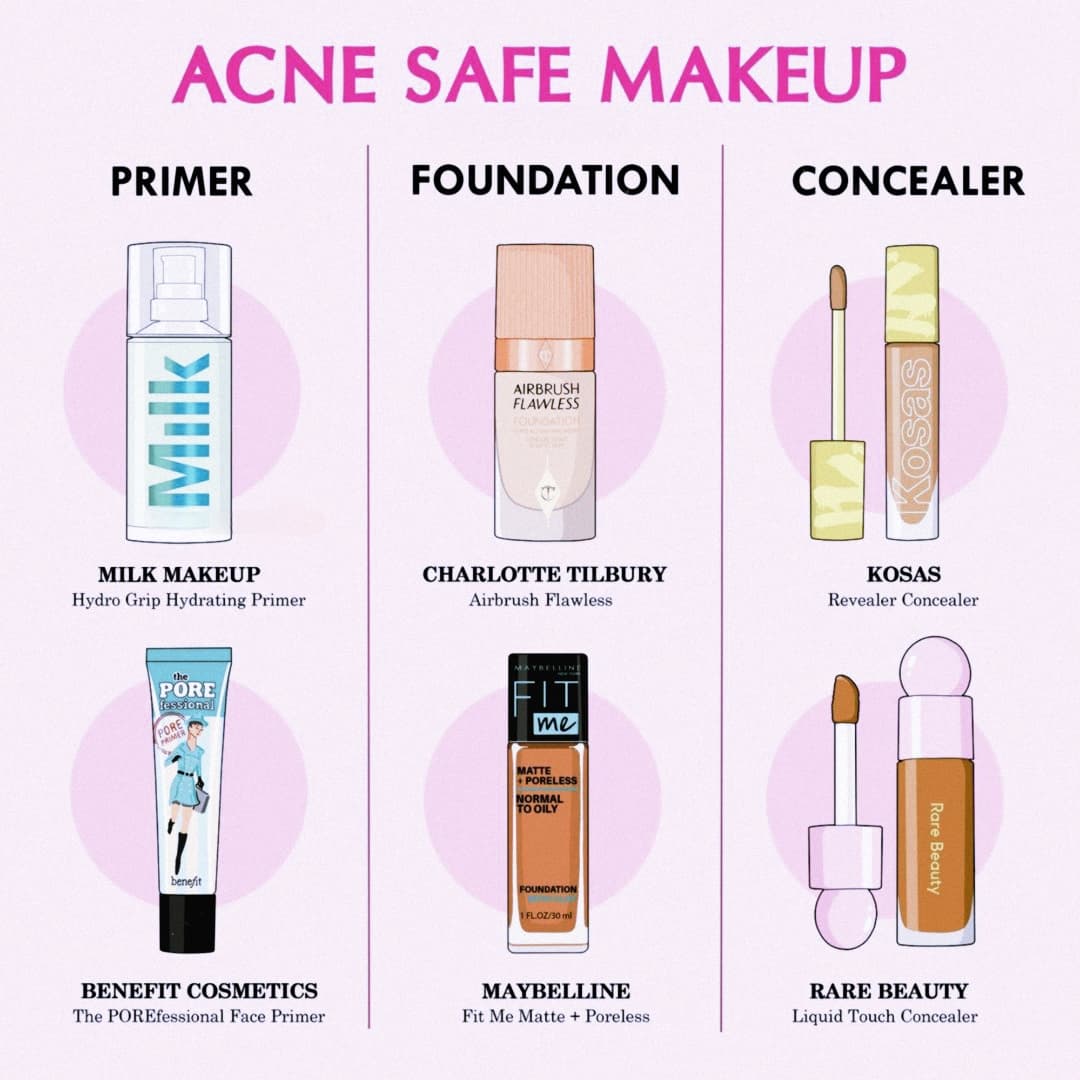 Acne Safe Makeup Products With Brand Names