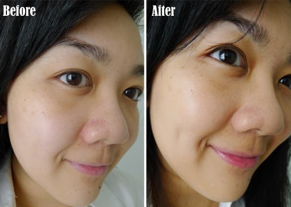 before and after bb cream