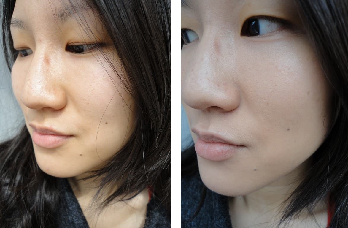 missha bb cream before and after