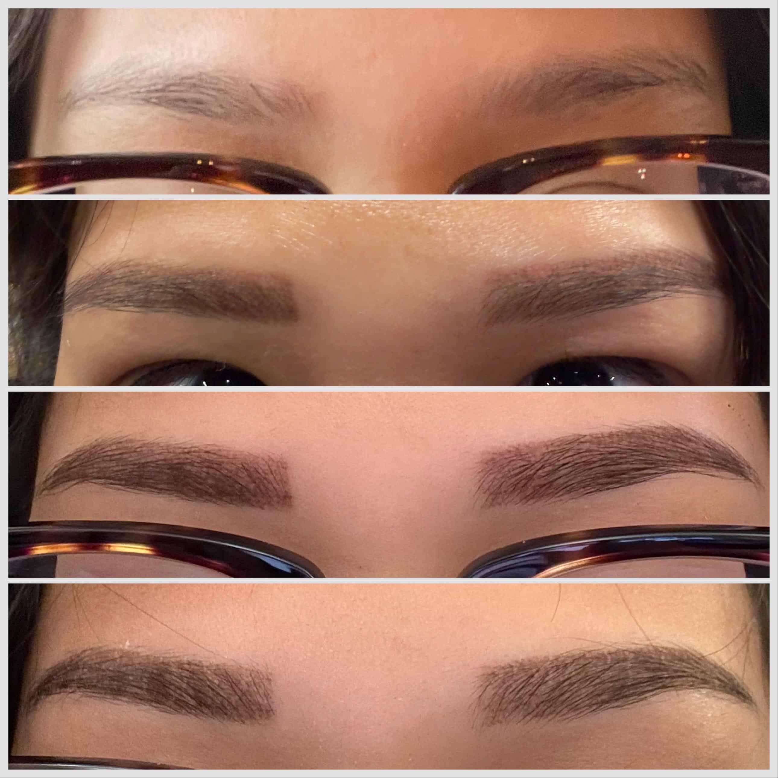 tattooed eyebrows pictures before and after